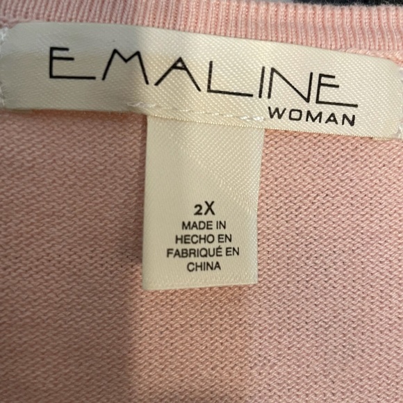 Emaline Woman (86262) 2X Rose Sweater - Picture 7 of 10